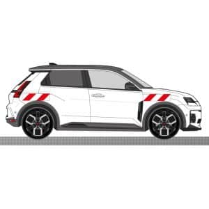 Alternative view of Kit Rouge-Blanc CL. A Standard - RENAULT R5 (2024)